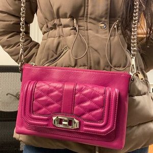 Rebecca Minkoff crossbody clutch magenta bag/purse
